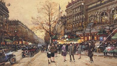 La theatre du gymnase (mk21), Eugene Galien-Laloue